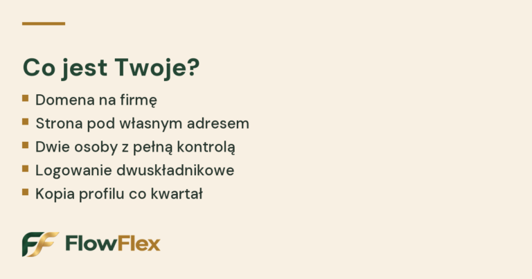 Strona czy Facebook: co należy do firmy, a co tylko wynajmujesz