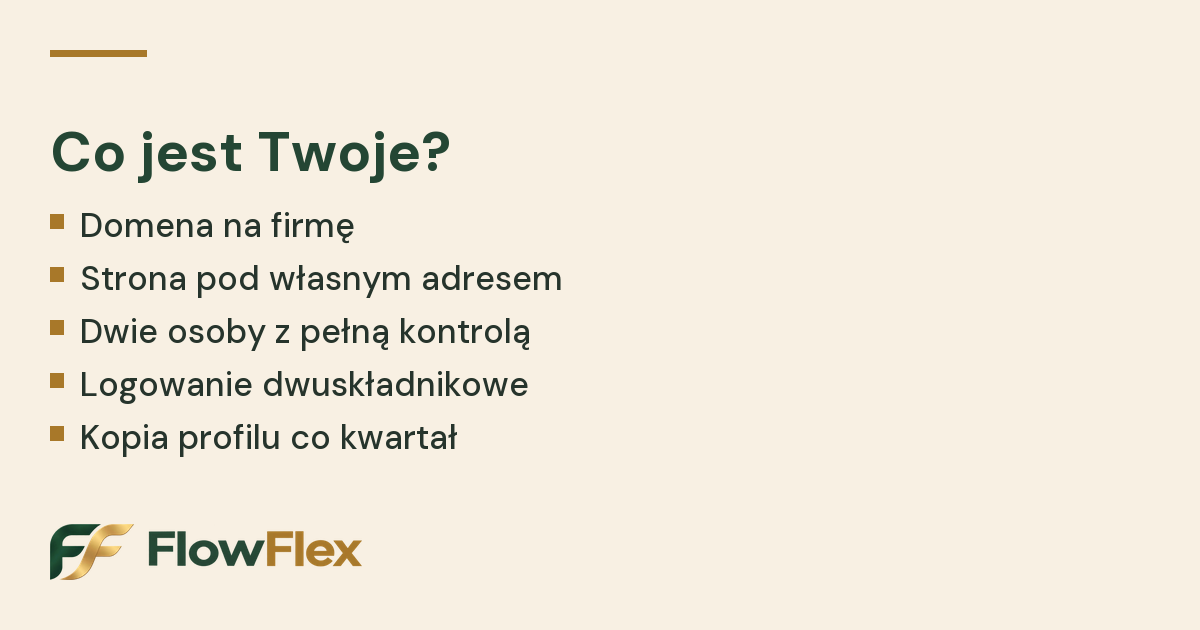 Strona czy Facebook: co należy do firmy, a co tylko wynajmujesz